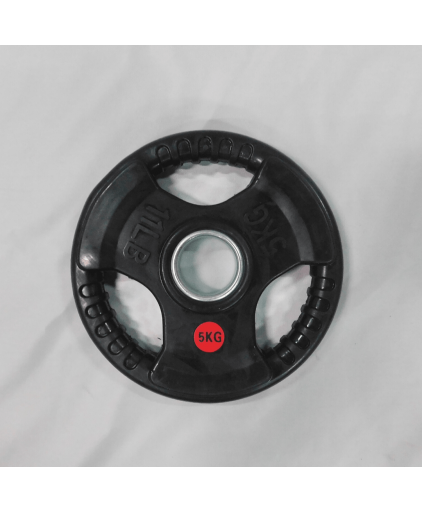 Tri-grip Olympic Rubber Coated  Weight Plates (2.5KG to 20KG)