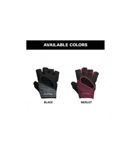Harbinger Women's Flexfit Gloves in Grey/Black