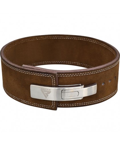 RDX Leather Powerlifting Belt in Brown (Pro Liver)