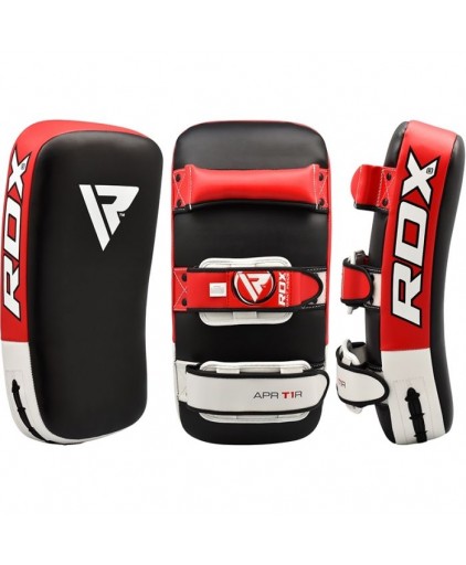 RDX T1 Leather X Curved Thai Pad (Red/White)