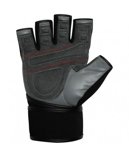 RDX L4 Deepoq Leather Gym Gloves in Grey