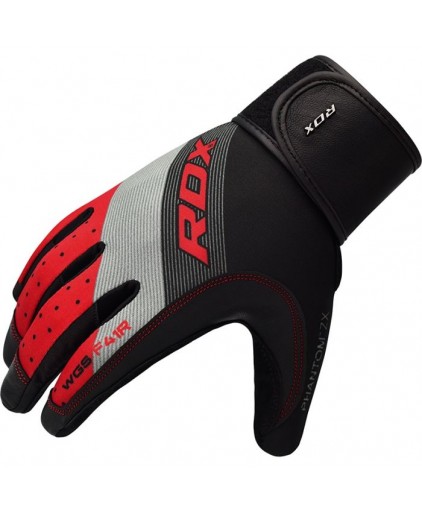 RDX F41 Full Finger Gym Gloves in Red