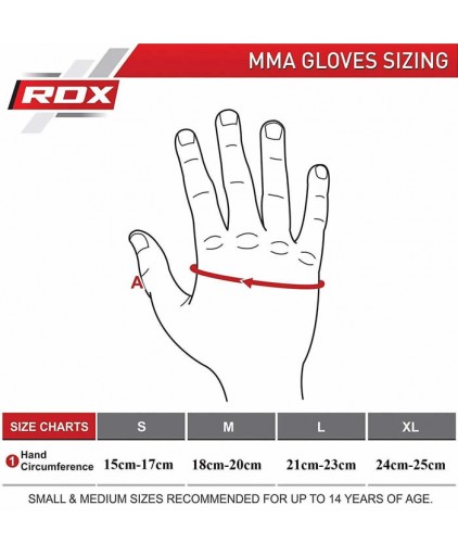 RDX MMA Grappling Gloves in Red