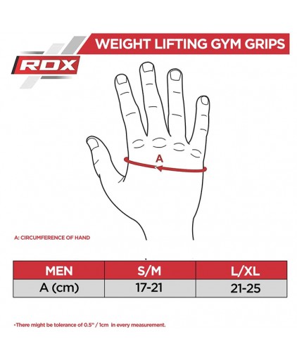 RDX T3 Weightlifting Grip w Long Strap