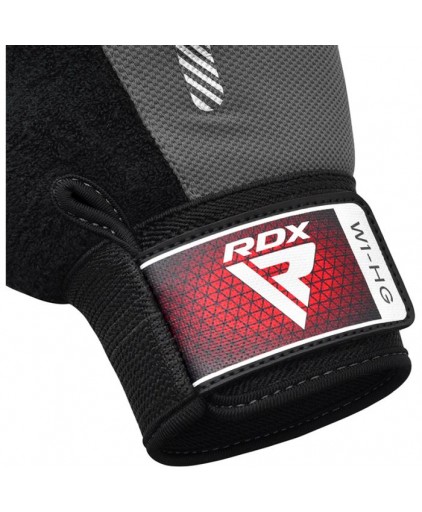 RDX W1 Gym Weighlifting Workout Gloves in Grey