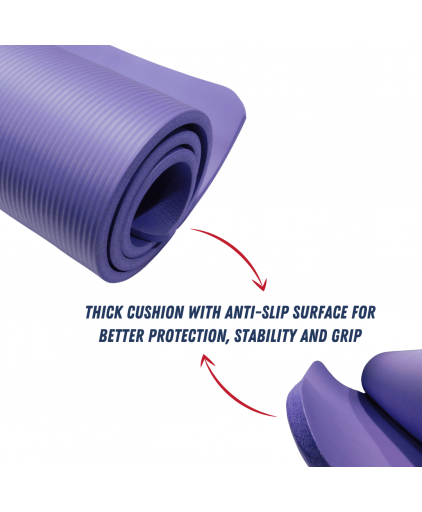 Vigfit NBR Yoga Mat with 15mm Thickness