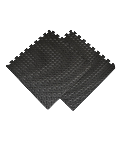 [2 PCS] Eva Interlocking Floor Mat (Dark Grey) 60cm x 60cm x 12mm